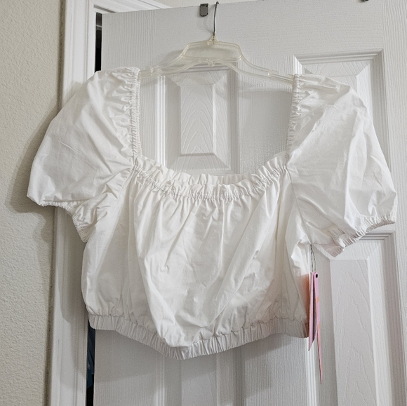 LDT White Crop Top - Picture 1 of 5